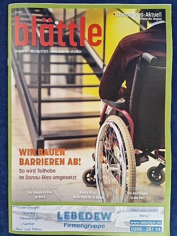 Bild blättle Ausgabe 61 März/April 2025 Neue Ausgabe vom blättle 2025